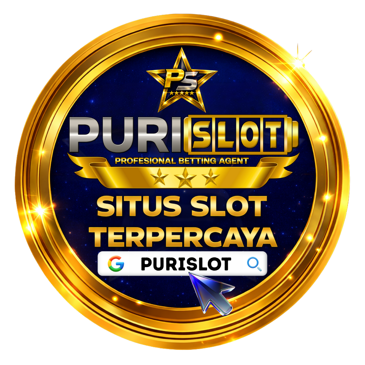 Logo Bulat PURISLOT Platform Slot Gacor